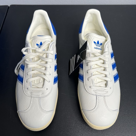 Adidas Gazelle Shoe Palace Exclusive Mens Size 9 Shoes Blue Aged Midsole Leather - Picture 3 of 7